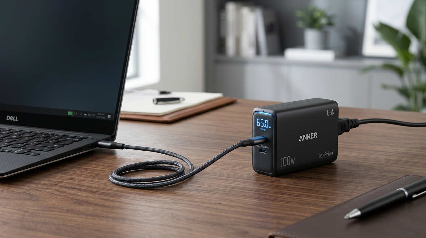 Anker Prime 200W GaN III tests: Viens mazs lādētājs visai studijas aparatūrai
